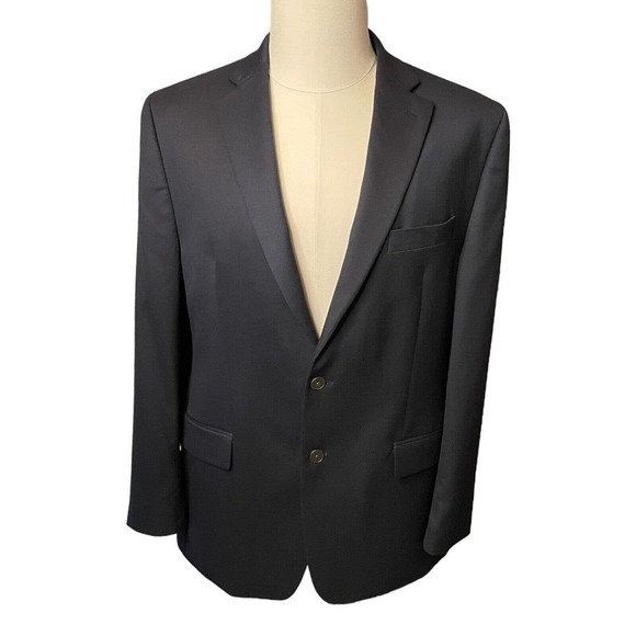 Michael Kors Mens Navy Blue Sport Coat Blazer Jacket Size 42L - Picture 1 of 10